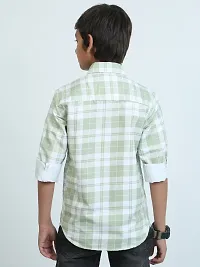 Stylish Multicoloured Cotton Checked Shirt For Boys-thumb4