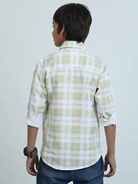 Stylish Multicoloured Cotton Checked Shirt For Boys-thumb4