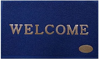 DOZIAZ Printed Welcome Doormat |Strong PVC Material  Solid Print|Anti-Skid  Water Proof | Multicolour Option| Size Small 16 * 24 Inches  Medium 18 * 28 Inches-thumb1