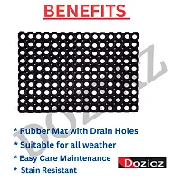 DOZIAZ Non Slip Rubber Doormat | Floor Covering Mat for Home USE for Indoor  Outdoor | Factory| Shops| Industries | Commercial | Bathroom Mat | Shower Mat | Rainmat | Swimming Pool Mat-thumb3