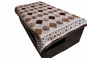 DOZIAZ Ferrari Design Velvet Table Cover/Table Cloth Heat Resistant Table Cover || Pack of 1 || 36 x 54 Inches || Coffee Colour.-thumb1