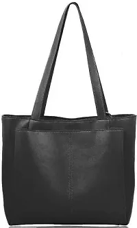 Stylish Black PU  Handbags For Women-thumb1