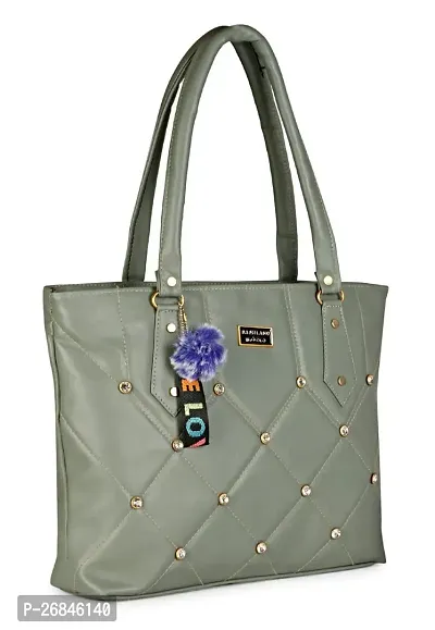 Green inside three pocket Handbag for women / girls New design