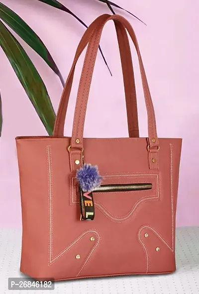 Copper inside three pocket Handbag for women / girls New design