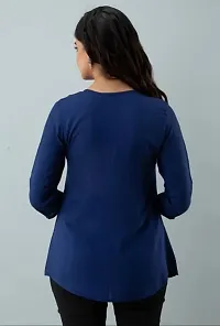 Blue embroidered top-thumb1