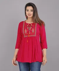 Fancy Rayon Kurtis for Women-thumb1