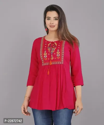 Fancy Rayon Kurtis for Women-thumb2