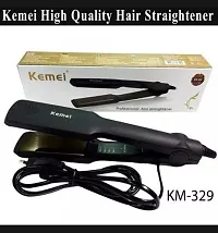 Kemei Original KM-329 Hair Straightener Baal Sidha To Wali Machine hair straightening machine (Multicolor) hair straightener combo, hair straightener machine, hair straightener and curler-thumb1