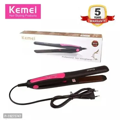 Kemei KM 328 Professional Hair Straightener ( pink)-thumb0