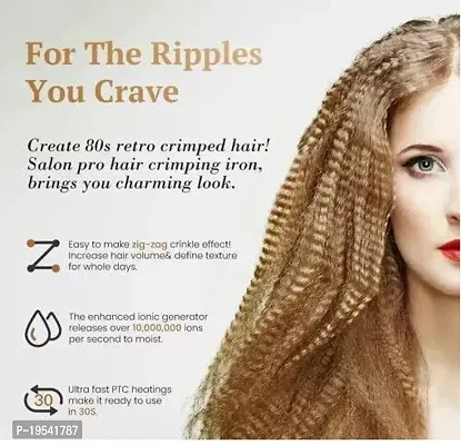 Ceramic Technology for gentle and frizz-free Crimping Electric Hair-thumb3