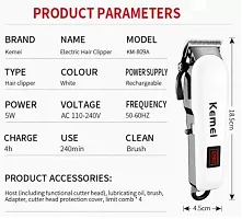 809A Professional Rechargeable Electric Haircut Machine LCD Display Hair Clipper Tool |kemei|-thumb1
