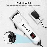 809A Professional Rechargeable Electric Haircut Machine LCD Display Hair Clipper Tool |kemei|-thumb4