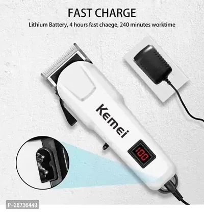 809A Professional Rechargeable Electric Haircut Machine LCD Display Hair Clipper Tool |kemei|-thumb5