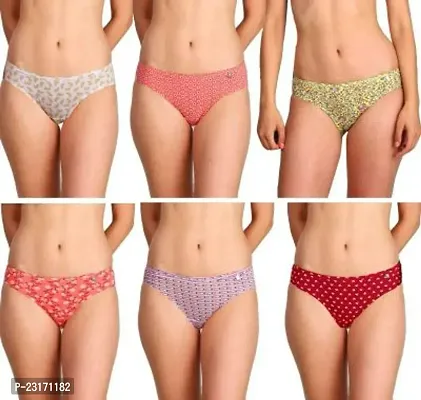 Stylish Fancy Cotton Panty For Women Pack Of 6-thumb0