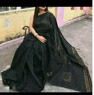Attractive Silk Cotton Designer Bollywood Sarees