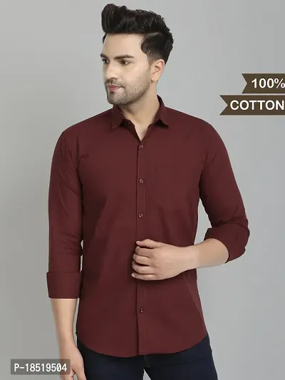 Buy Men Formal Plain Casual Shirts - Maroon Online In India At Discounted  Prices