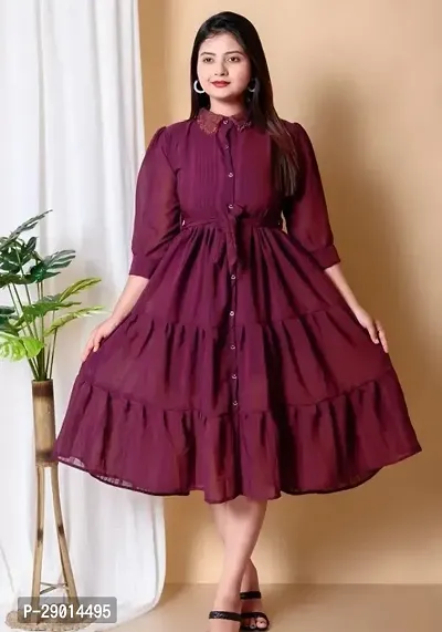 Classic Rayon Dress for Women-thumb0