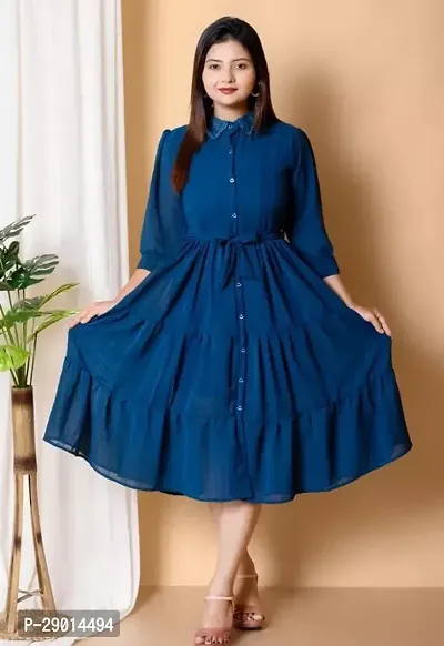 Classic Rayon Dress for Women-thumb0