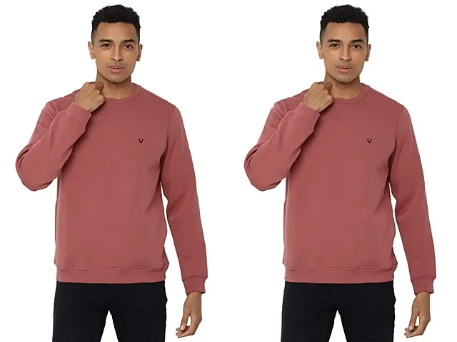 Elegant Solid Long Sleeves Sweatshirts For Men Pack Of 2