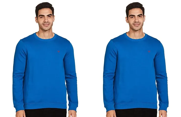 Elegant Solid Long Sleeves Sweatshirts For Men Pack Of 2