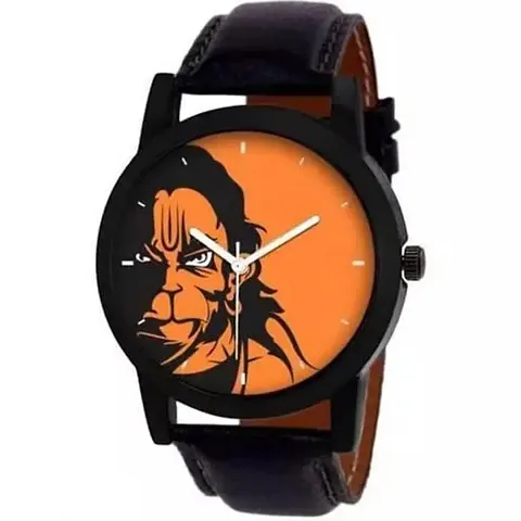 Stylish Synthetic Leather Analog Watches For Men