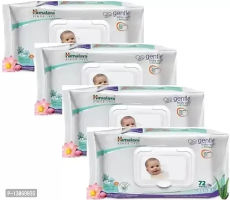 HIMALAYA Gentle Baby Wipes (72 Wipes) Pack of 4  (4 Wipes)