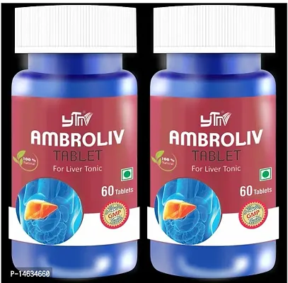 YTM Ambroliv Tablets for Liver Tonic (60 Tablets) Pack of 2