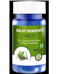 YTM Giloy Ghanvati Tables for Chronic  Viral Fever  Immunity Booster (120 Tablets) Pack of 2-thumb1