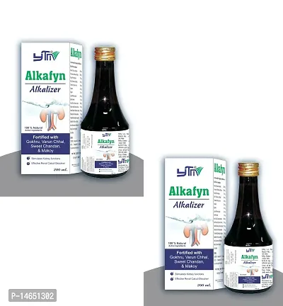 YTM Alkafyn Alkalizer Syrup Stimulates Kidney Function (200ml) Pack of 2