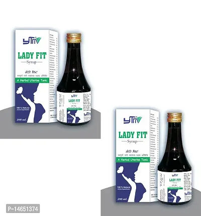YTM Lady Fit Syrup 100% Natural A Herbal Uterine Tonic (200ml) Pack of 2-thumb0