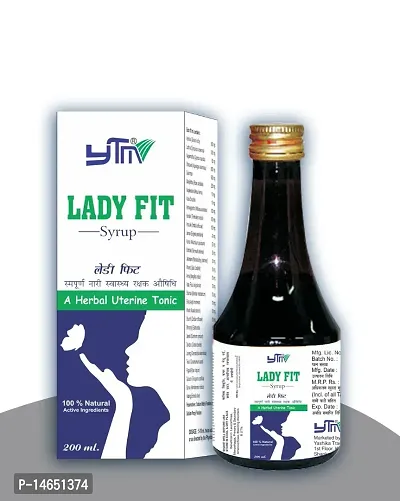YTM Lady Fit Syrup 100% Natural A Herbal Uterine Tonic (200ml) Pack of 2-thumb2