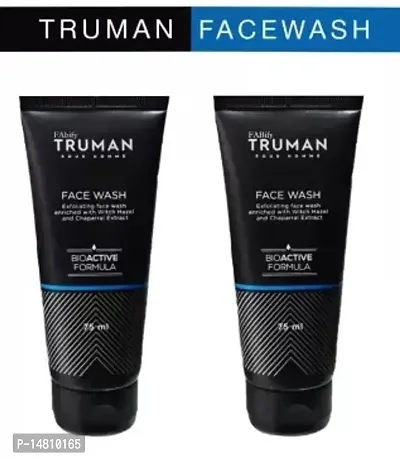 Truman Bioactive Formula Exfoliating Face Wash Enriched with Witch Hazel  Chaparral (75ml) Pack of 2-thumb0