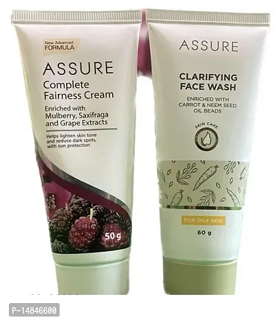 Assure Clarifying Facewash (60g)  Complete Fairness Cream (50g) - Combo of 2 Items