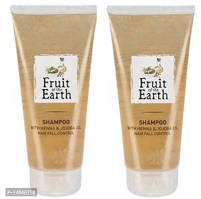 Fruit of the Earth Hair Fall Control Shampoo with Henna  Jojoba Oil (200ml) Pack of 2