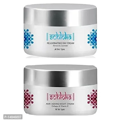 Schloka Rejuvenating Day Cream  Anti Ageing Night Cream (Each, 50ml) Combo of 2 items