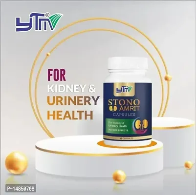 YTM Alkafyn Alkalizer (200ml)  Stono Amrit Capsules for Kidney  Urinary Health (30 Capsules) - Combo of 2 Items-thumb2