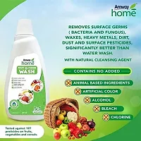 Amway Home Fruit  Veggie Wash 5 in 1 Cleaning Solution (500ml) Pack of 2 Items-thumb2