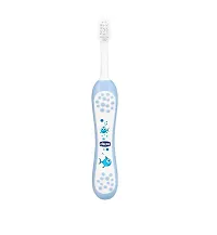 Chicco Toothpaste Mix Fruit Flavour for (12 Mn to 6 Yrs Baby) with Baby Toothbrush (2Pc) - Combo Pack-thumb1