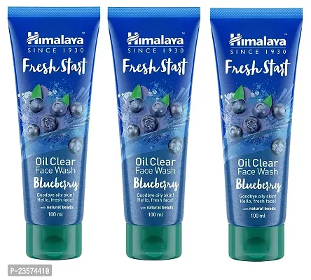 Himalaya Fresh Start Oil Clear Blueberry Face Wash (100ml) Pack of 3-thumb0
