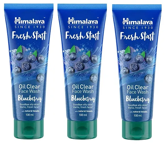 Himalaya Fresh Start Oil Clear Blueberry Face Wash,50 ml (Pack of 3)