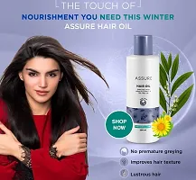 Assure Green Tea Extracts Moisture Rich Shampoo 200ml with Arnica Extracts Hair Oil 200ml - Combo Pack-thumb2