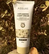 Assure Clarifying Face Wash 60g and Anti Ageing Night Cream 60g with Free 1 Pc Blender Puff Sponge - Combo Pack-thumb2