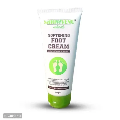 Shrivenu Naturals Turmeric Oil  Vitamin E Softening Foot Cream (100g)-thumb0