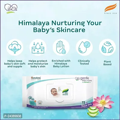 Himalaya Baby Powder 400g and Baby Wet Wipes with LID (72pc) with Refreshing Soap 75g - Combo of 3-thumb4