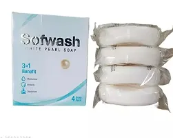 Sofwash 3 in 1 Benefit White Pearl Soap (4 Unit X 75 g)  Pack of 3-thumb2