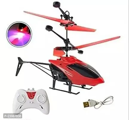 JLSP Toys Remote Control Helicopter Toy with USB Chargeable Cable for Kids | Pack of 1 (Multicolor)-thumb0