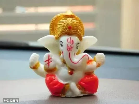 Lord Ganesh Idol Little Ganesha Ganpati Idol God of Success and Luck ganpati Statue Showpiece for Home  Office-thumb0