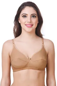 Stylish Multicoloured Cotton Solid Bras Set For Women Pack Of 6-thumb1