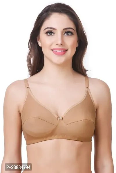 Stylish Multicoloured Cotton Solid Bras Set For Women Pack Of 6-thumb2