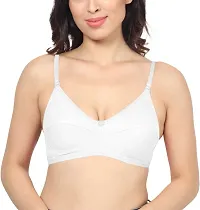 Stylish Multicoloured Cotton Solid Bras Set For Women Pack Of 6-thumb2